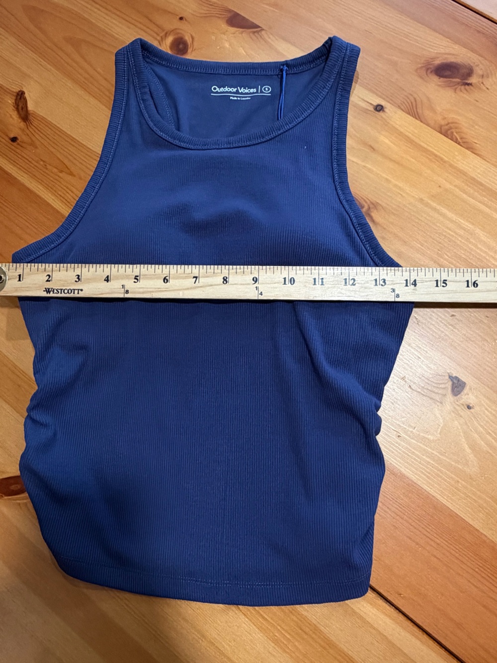 Outdoor Voices Navy Ribbed Racerback Tank - Picture 10 of 15